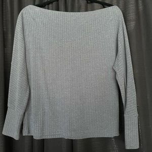 Dark grey scoop neck sweater